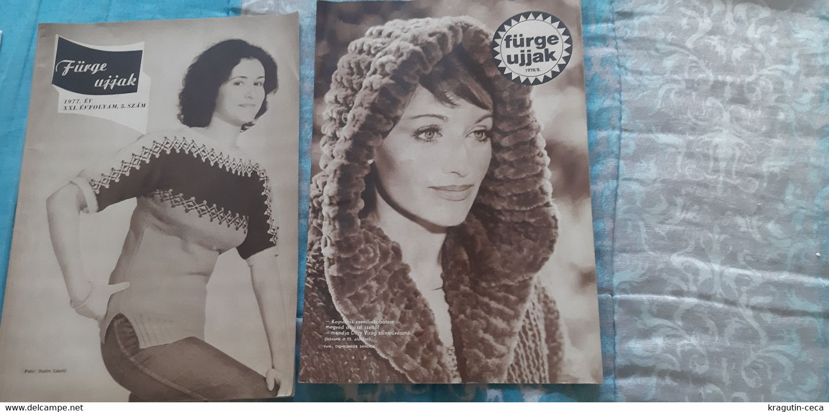 1978  Fürge Ujjak HUNGARY VINTAGE WOMAN FASHION Handicrafts Crochet LOT MAGAZINE NEWSPAPERS CHILDREN KNITTING WOOLWORK - Mode