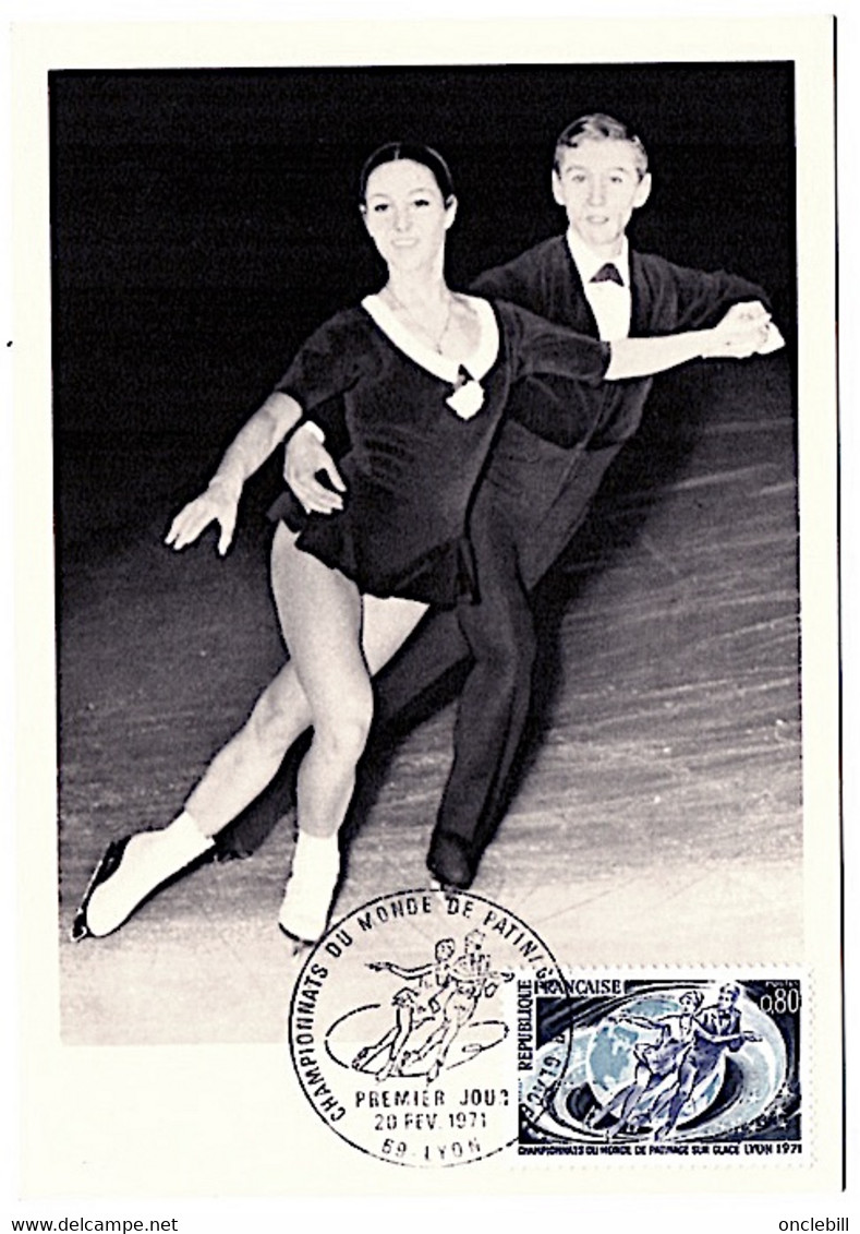 Patinage Artistique Lyon 1971 Championnat Monde Couple état Superbe - Figure Skating