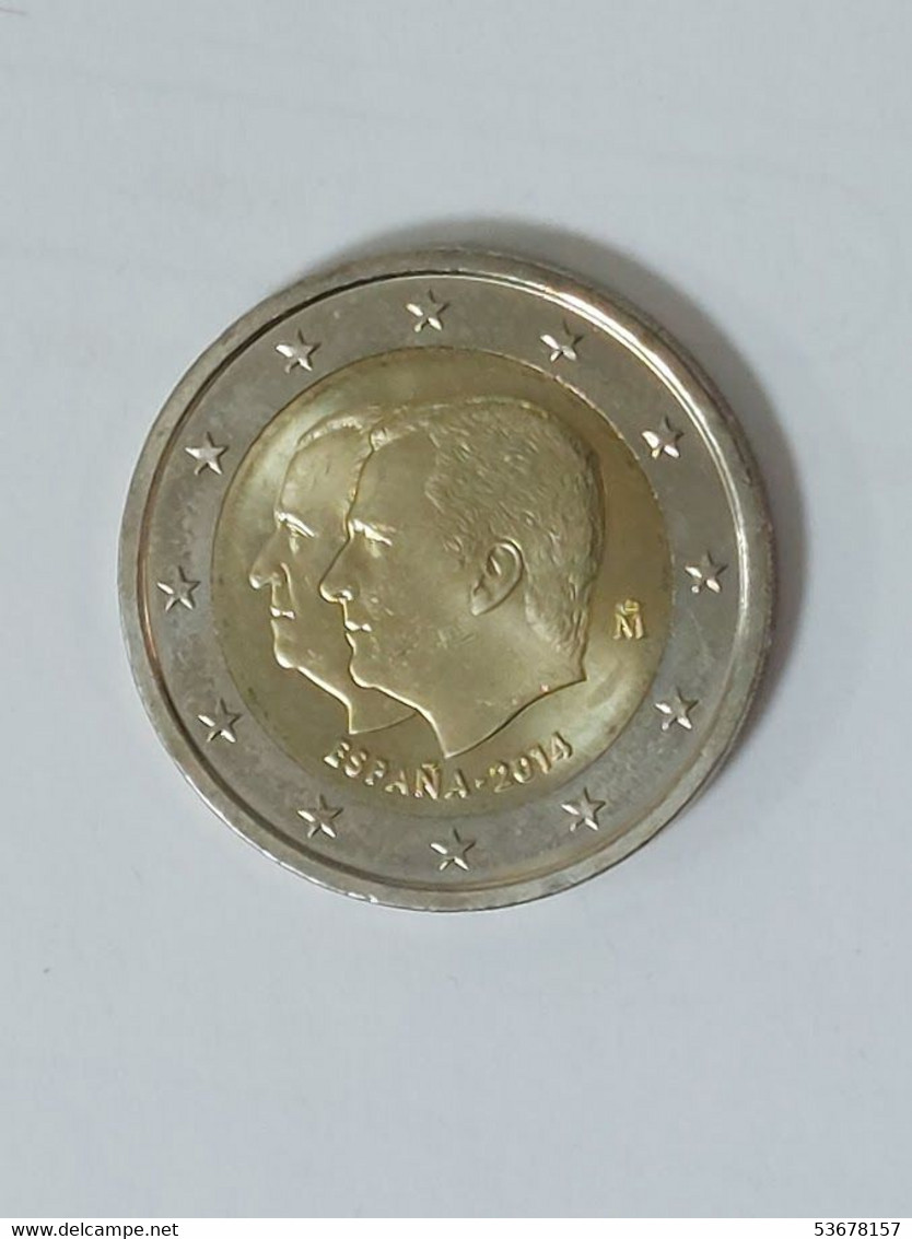 Spain - 2 Euro, 2014, King Felipe VI, Unc, KM# 1325 - Sonstige & Ohne Zuordnung