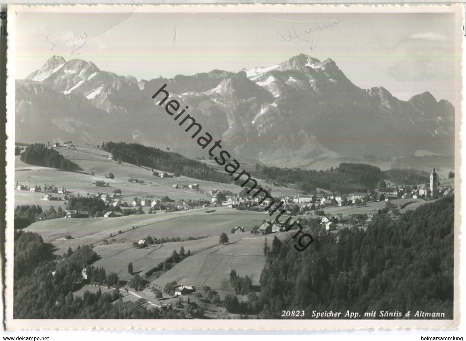 Speicher Mit Säntis Und Altmann - Verlag Foto-Gross St. Gallen - Speicher