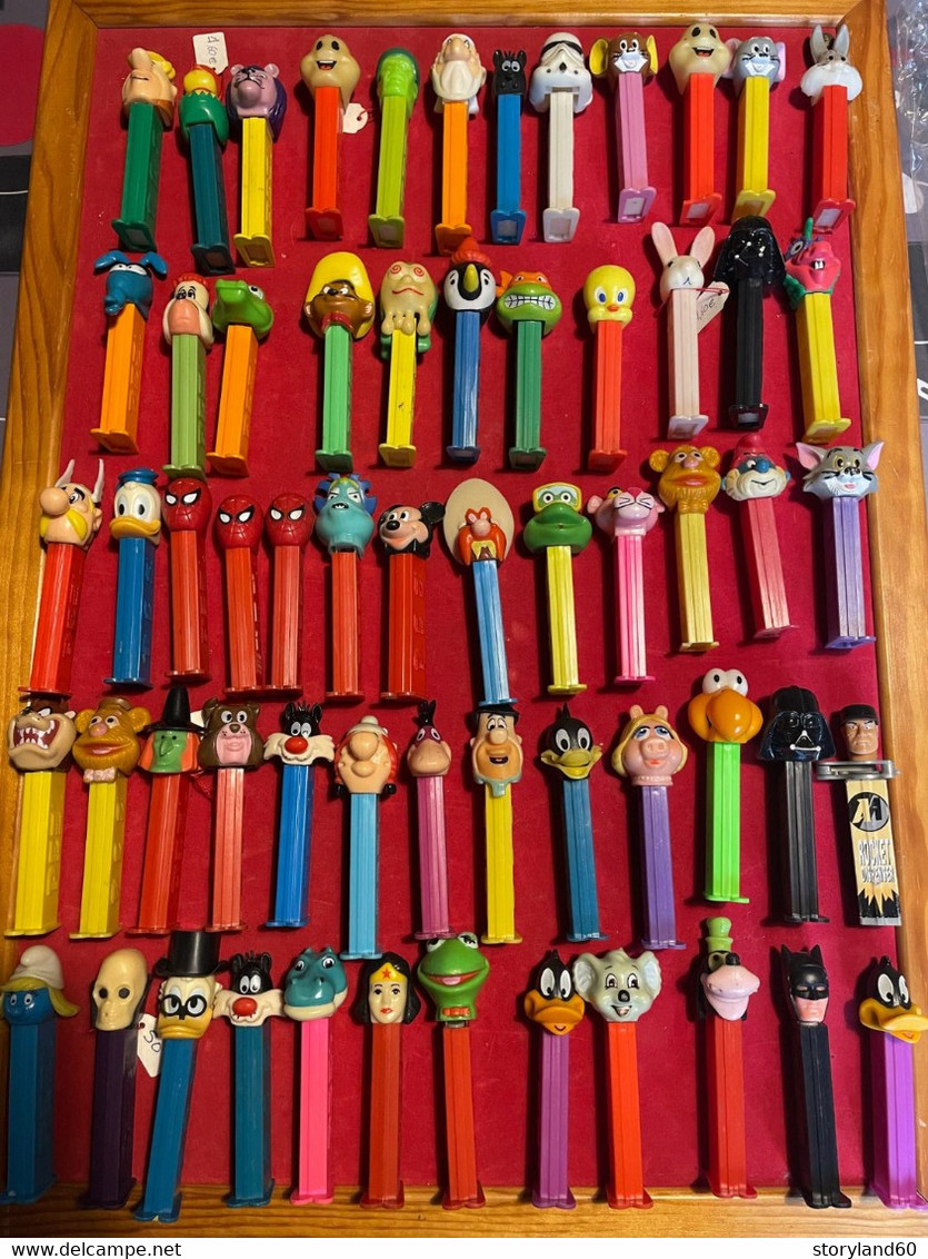 Pez Lot De 78 Années 90-2000 Pas De Pieds Fins , Loney Toons, Walt Disney , Schtroumpfs , Tortues Ninja - Pez