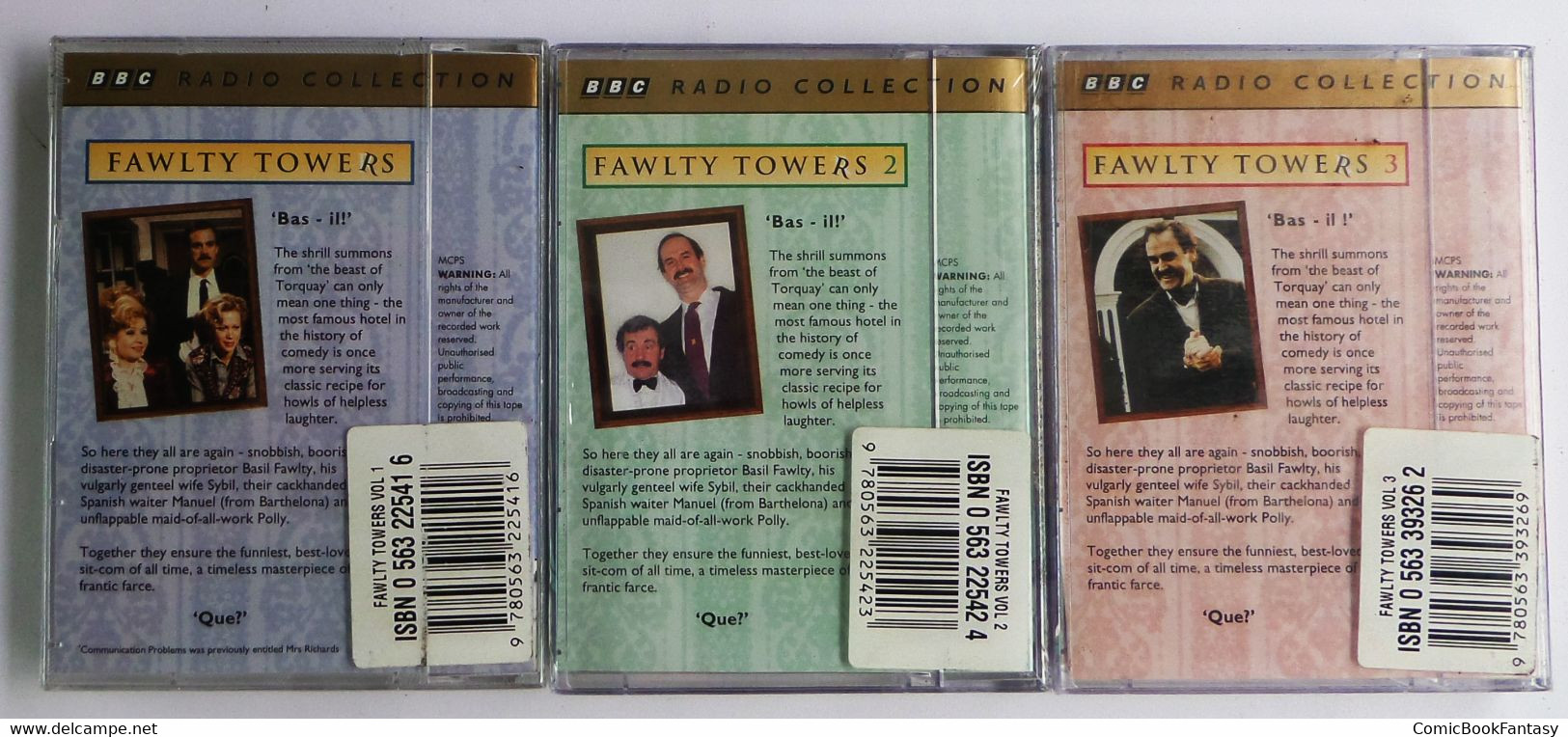 Faulty Towers Volumes 1, 2 And 3 BBC Radio Collection, Rare Audio Cassettes, Collectible - Cassettes