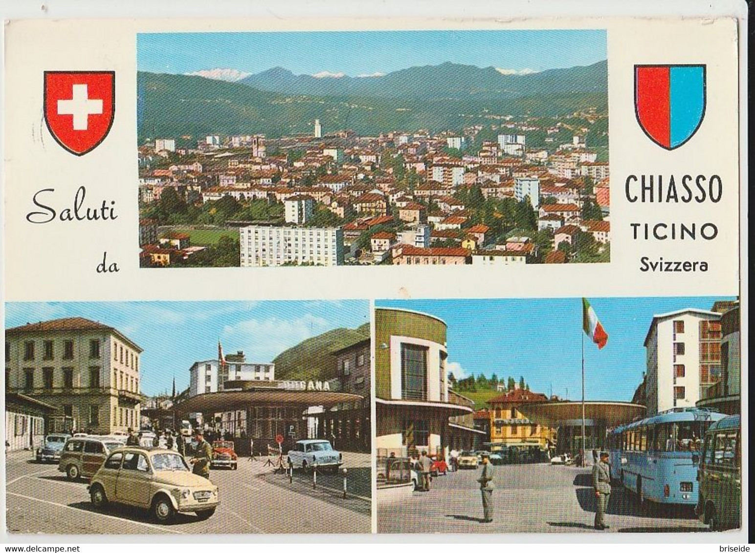 CHIASSO TICINO VEDUTE F/G VIAGGIATA 1963 - Chiasso