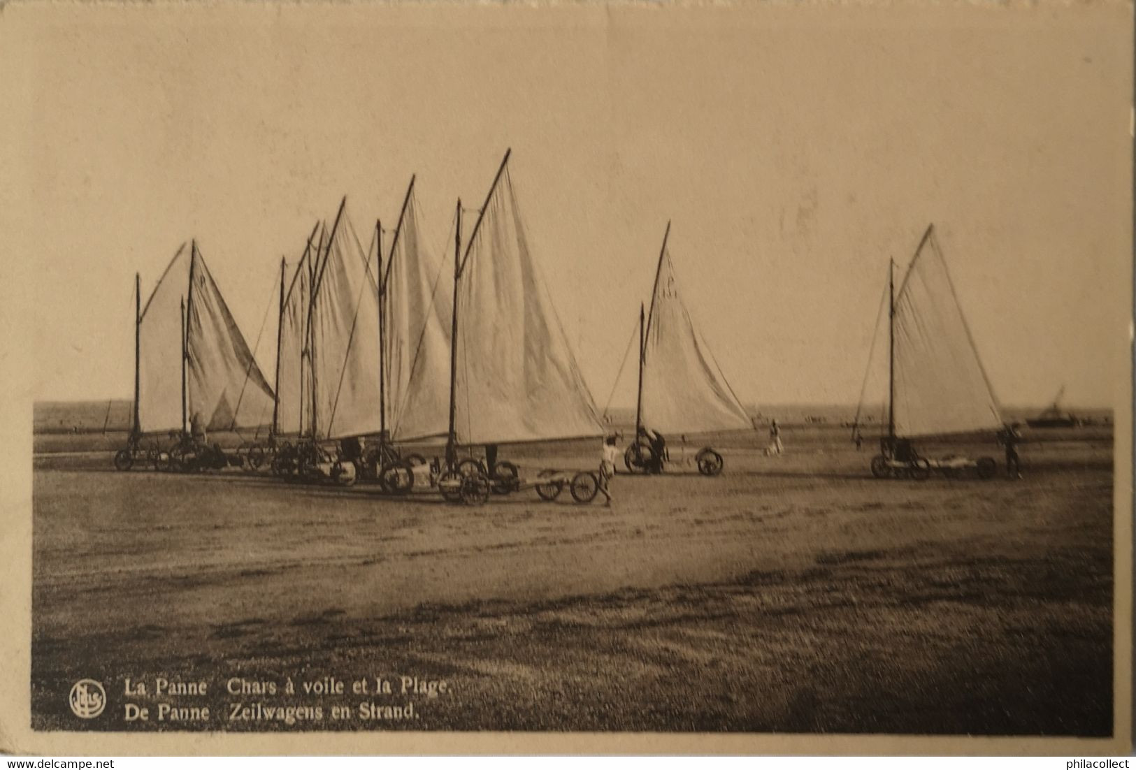 De - La Panne // Chars A Voile Et La Plage - Zeilwagens En Strand 19?? - De Panne