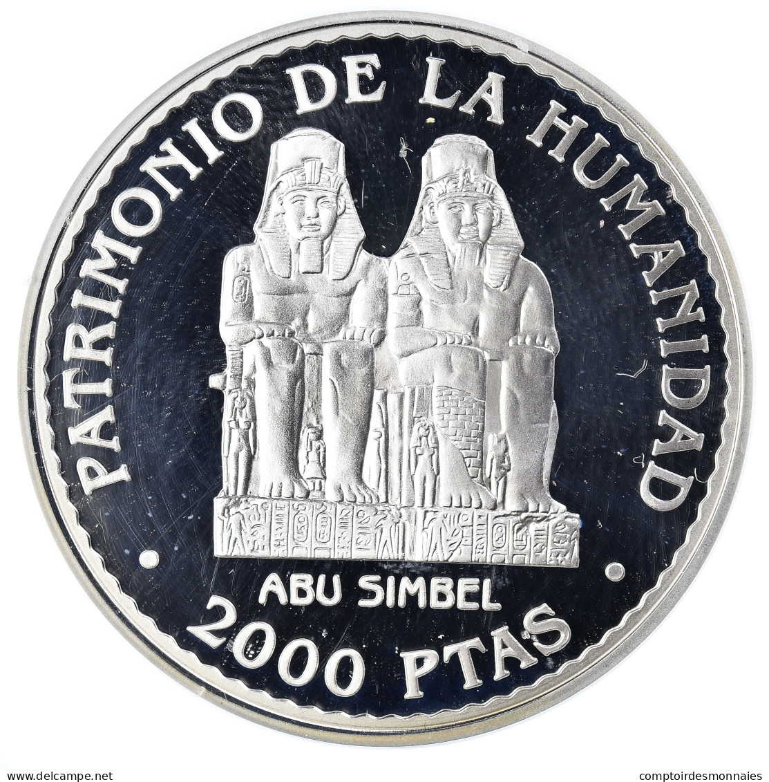Monnaie, Espagne, Juan Carlos I, Abu Simbel, 2000 Pesetas, 1996, Madrid, Proof - 2 000 Pesetas