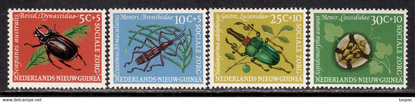 Netherlands New Guinea 1961 Mi# 69-72 ** MNH - Beetles - Nueva Guinea Holandesa