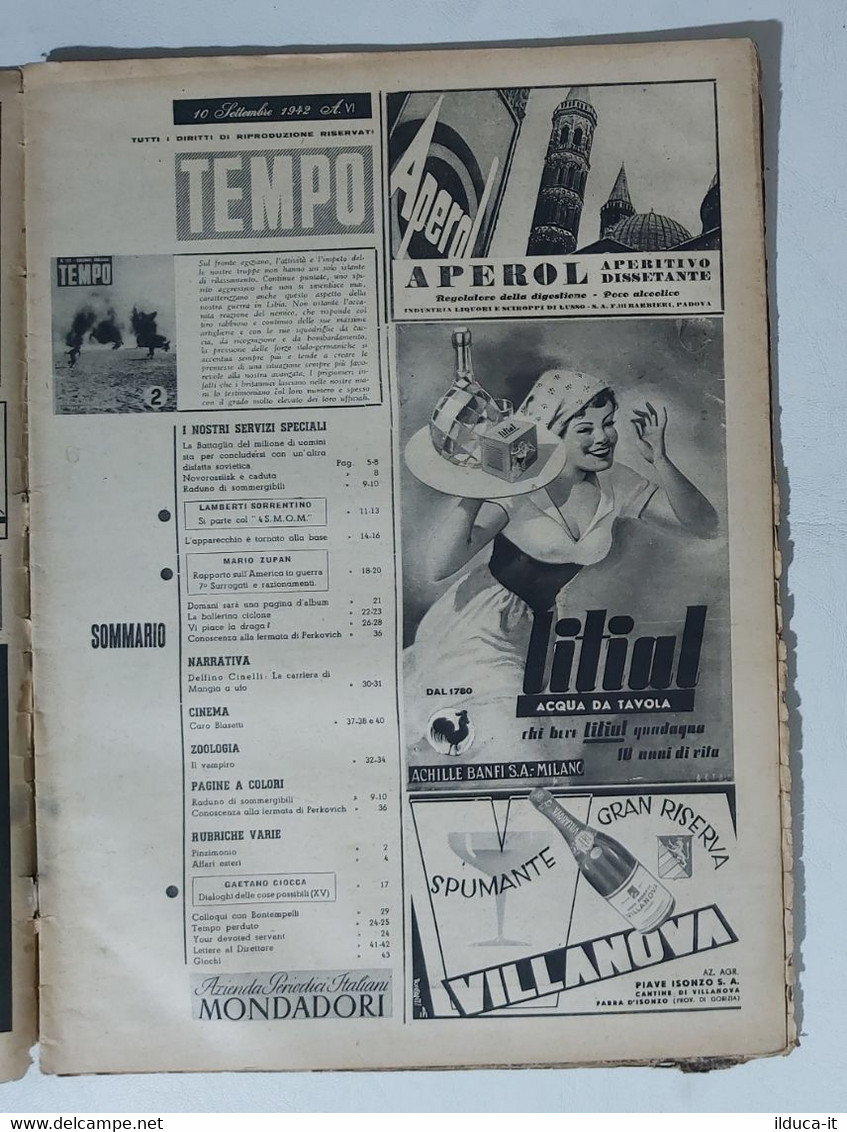 38762 TEMPO A.VI Nr 172 1942 Assalto Nel Deserto Egiziano - Disfatta Sovietica - Andere & Zonder Classificatie