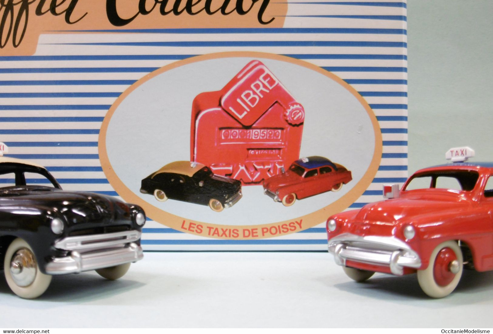 Dinky Toys / Atlas - COFFRET LES TAXIS DE POISSY Simca Aronde Ford Vedette Réf. 24 UXT Neuf NBO 1/43 - Dinky