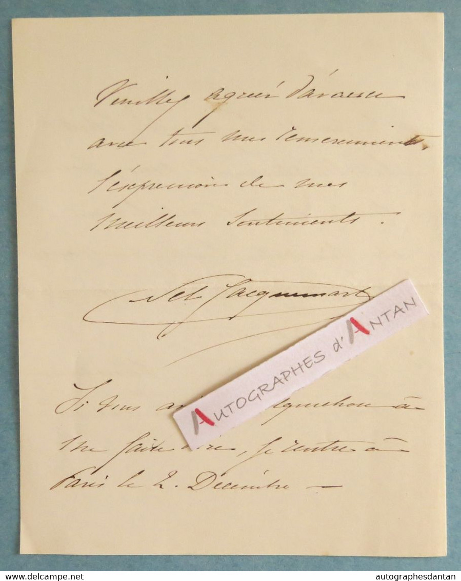 L.A.S Nelie JACQUEMART Peintre & Collectionneuse - Châalis Par Senlis - Chemin De Fer Du Nord - Lettre Autographe - Schilders & Beeldhouwers