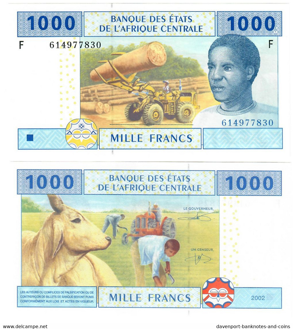 Equatorial Guinea 1000 Francs CFA 2002 (2015) UNC "F" - Guinée Equatoriale