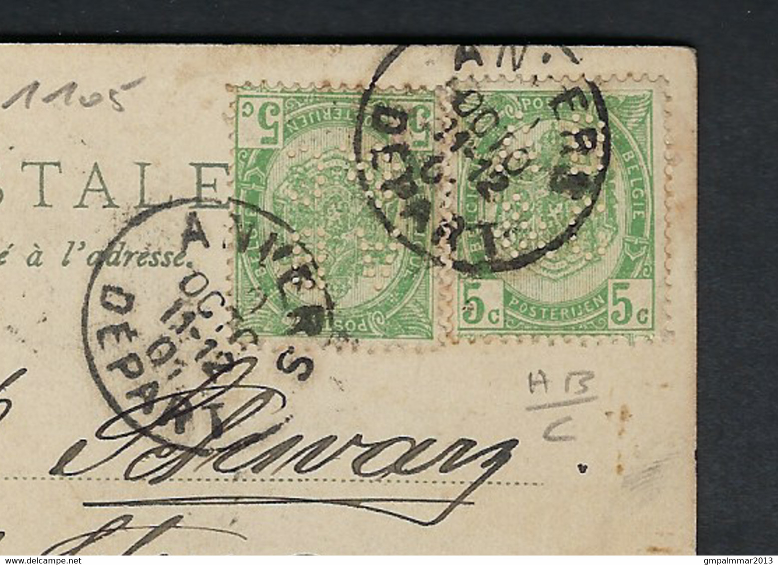 PERFIN / PERFO / LOCHUNG " A B & C " ZELDZAME Bestemming CHILI ; Details + Staat Zie 3 Scans  ! LOT 350 - 1863-09