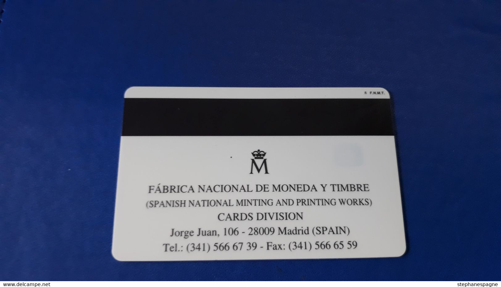 SPAIN - TARJETA CON CHIP DE LA FNMT DE LA PUERTA DE ALCALA - FABRICA NACIONAL MONEDA Y TIMBRE - A Identificar