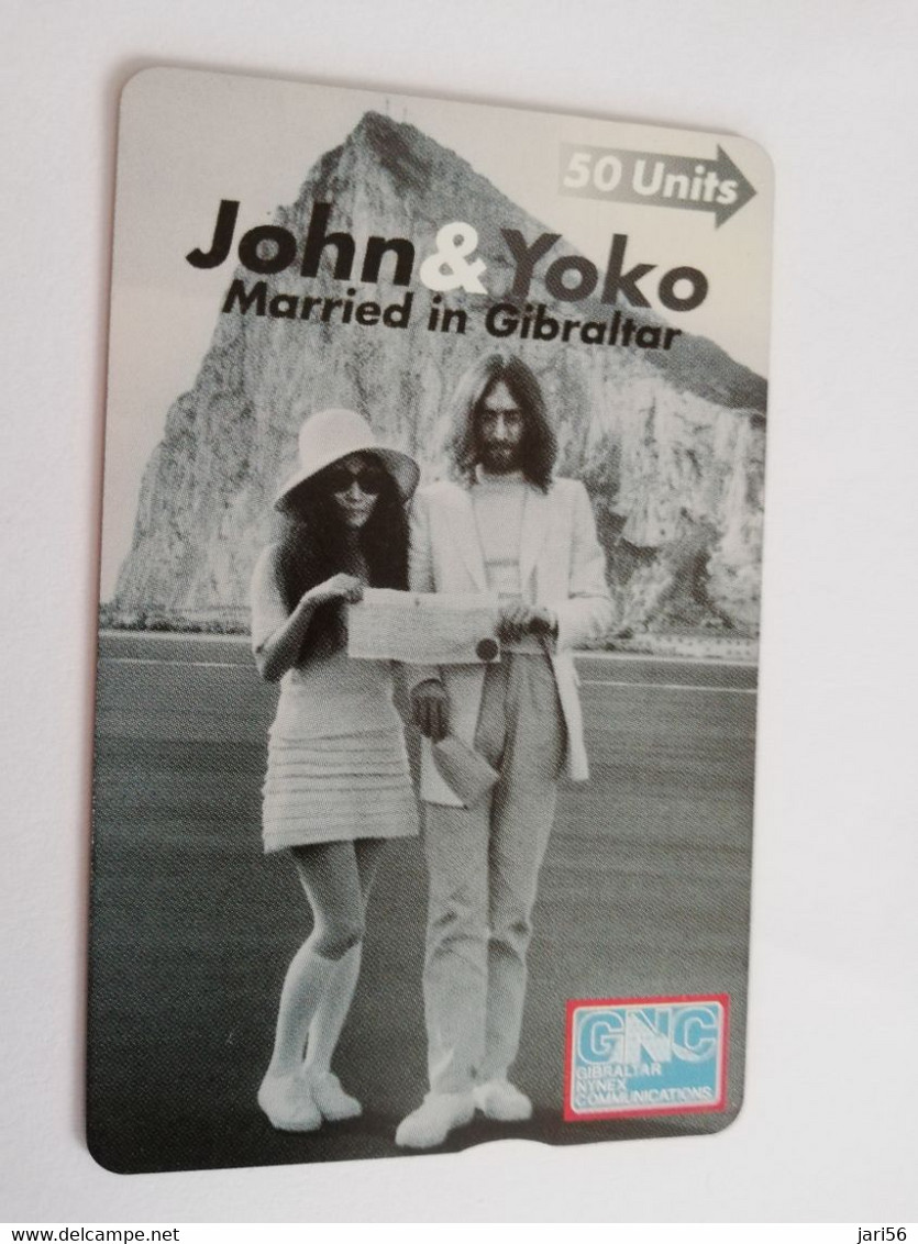 GIBRALTAR  LANDYS & GYR  50 UNITS    JOHN & JOKO  MARRIED IN GIBRALTAR  /MINT   **9425** - Gibraltar
