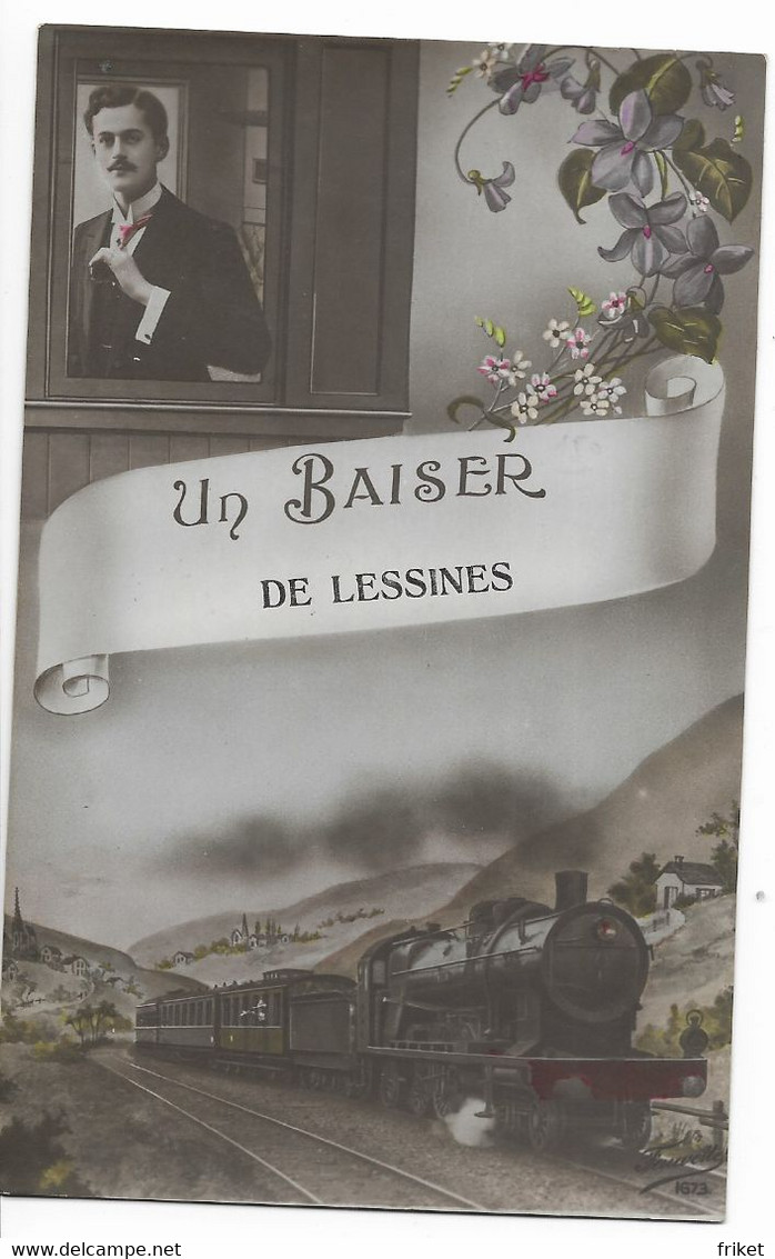 -4- LESSINES  Un Baiser  ( Train ) - Lessines