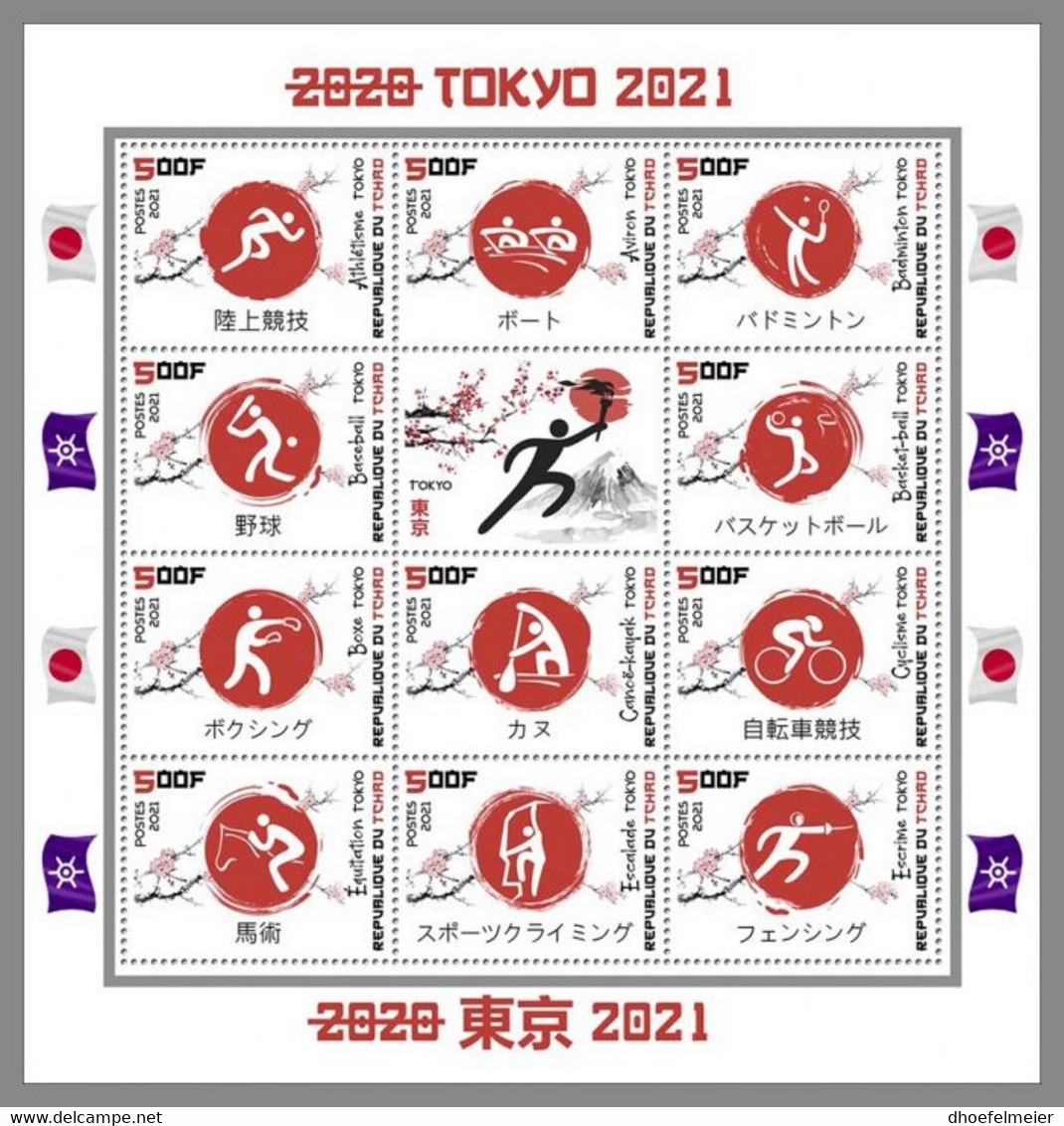 CHAD 2021 MNH Tokyo Summer Games 2021 Olympische Sommerspiele M/S No.1 - OFFICIAL ISSUE - DHQ2214 - Zomer 2020: Tokio