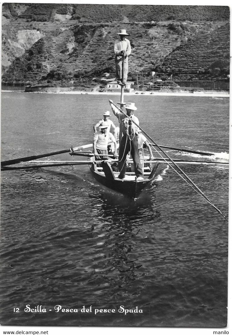 Italie - SCILLA  - PESCA DEL PESCE SPADA   Carte-photo N° 12 Ed F.GIOFFRE SCILLA - Other & Unclassified