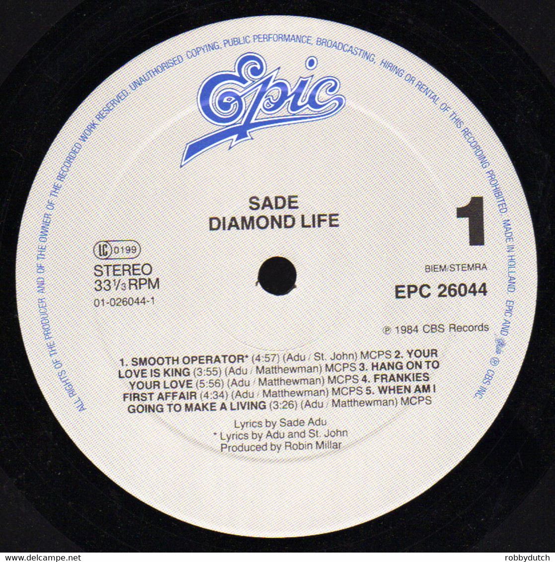 * LP *  SADE - DIAMOND LIFE - Soul - R&B