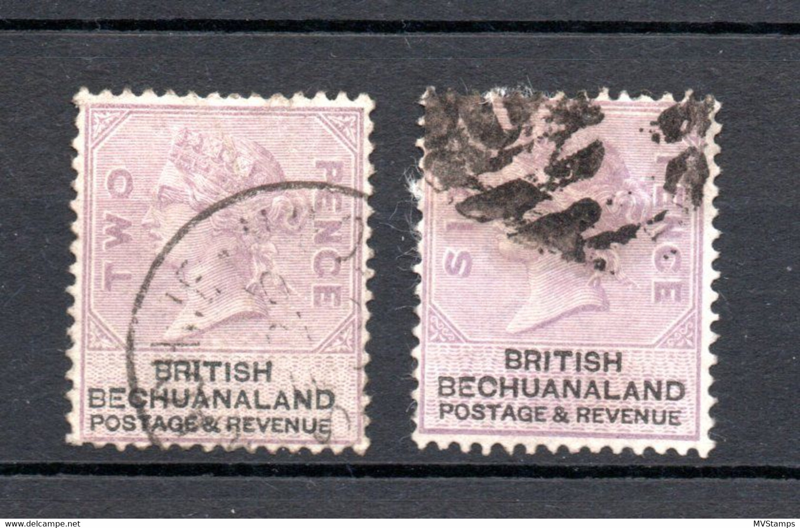 Bechuanaland 1887 Old Victoria Stamps Nice Used - 1885-1895 Colonie Britannique