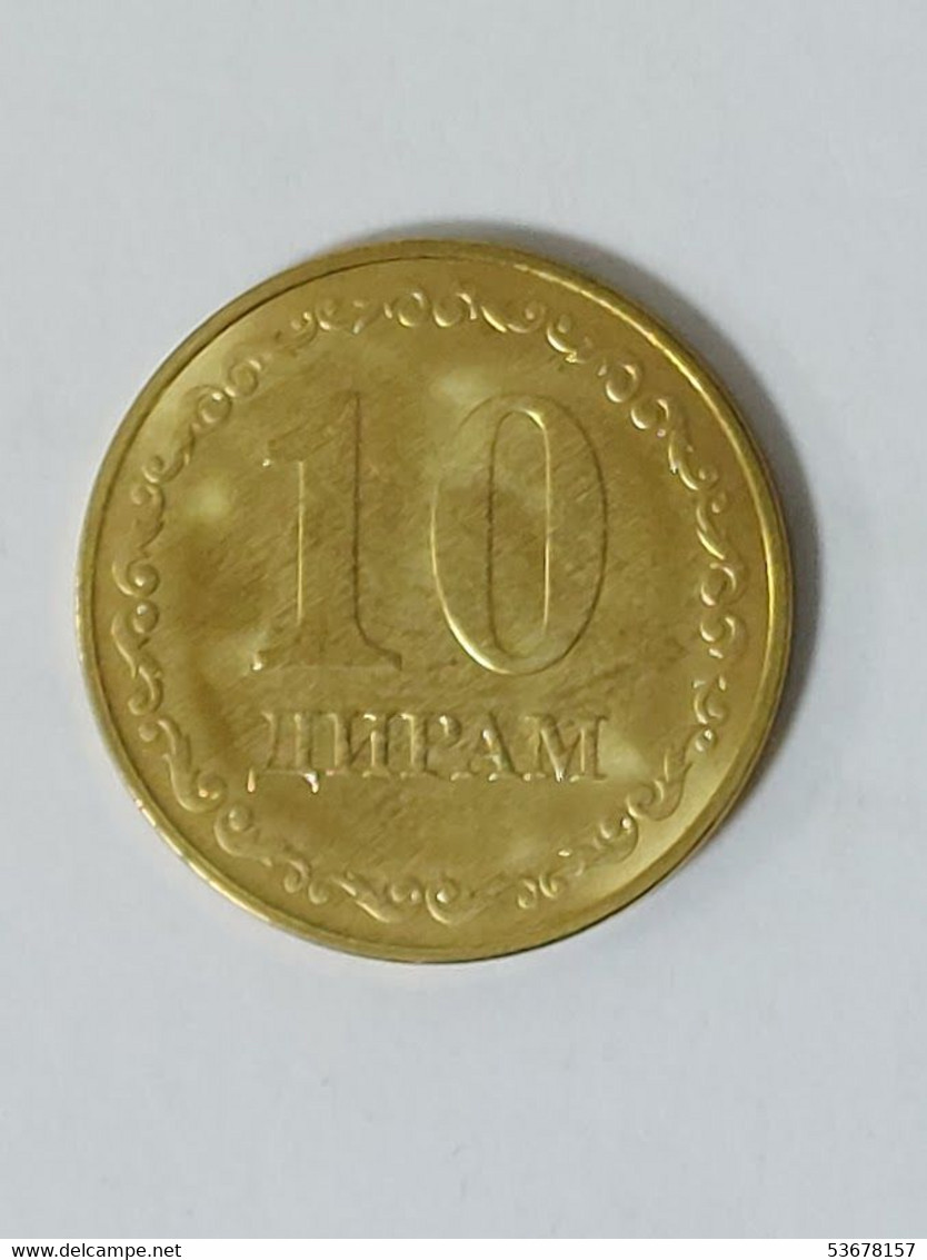 Tajikistan - 10 Diram, 2019, Unc - Tadjikistan