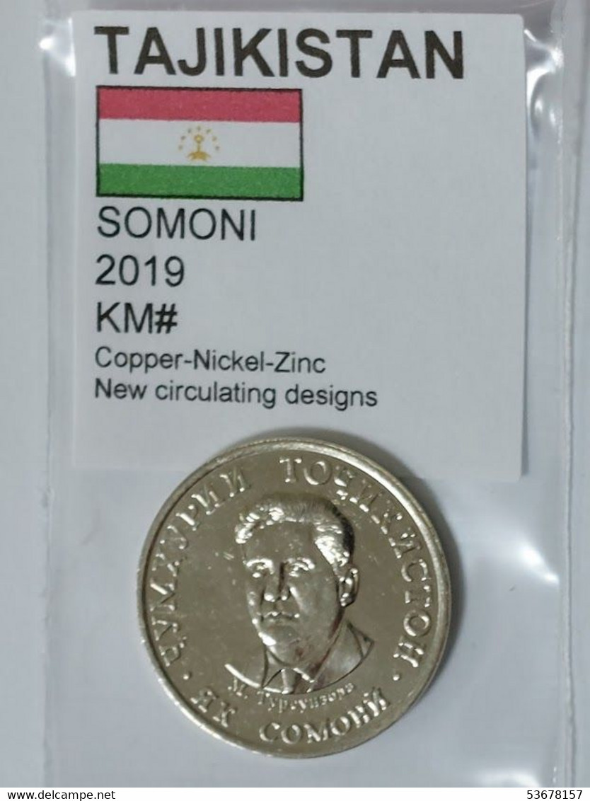 Tajikistan - 1 Somoni, 2019, Unc - Tadzjikistan