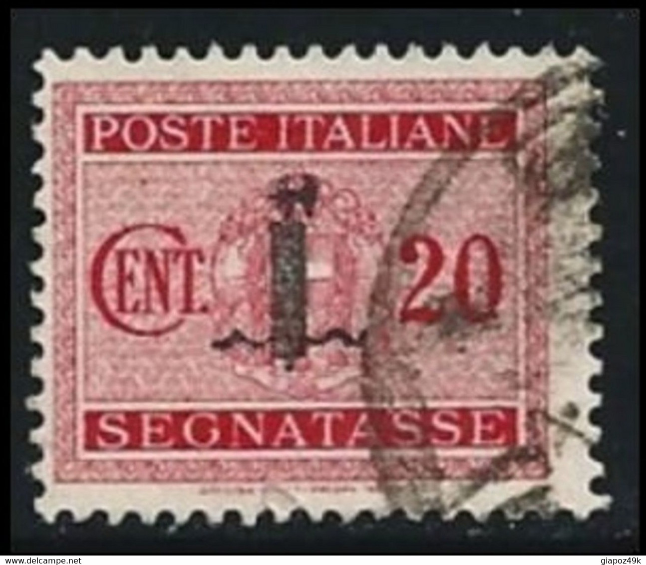 ● ITALIA - R.S.I. 1944  SEGNATASSE  N.° 62 Usato  Fil. S  Cat. ? € ️ Lotto N. 950 - Portomarken