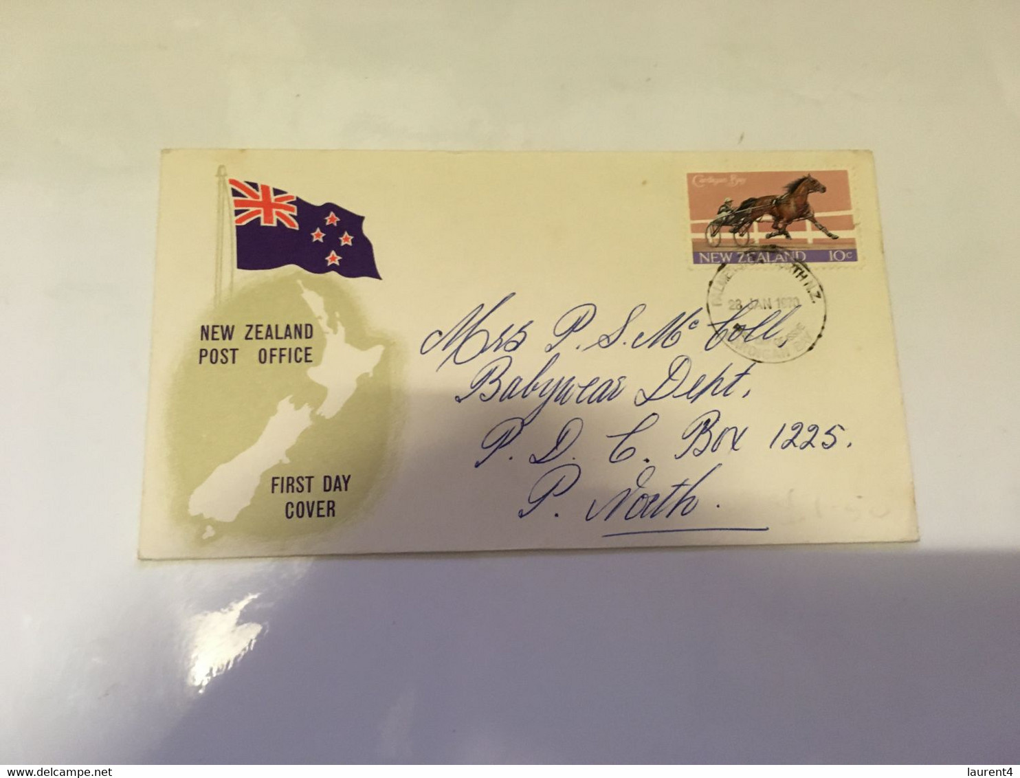 (2 H 14) FDC Letter Posted From New Zealand - 1970 - Cardigan Bay Horse Race - Covers & Documents