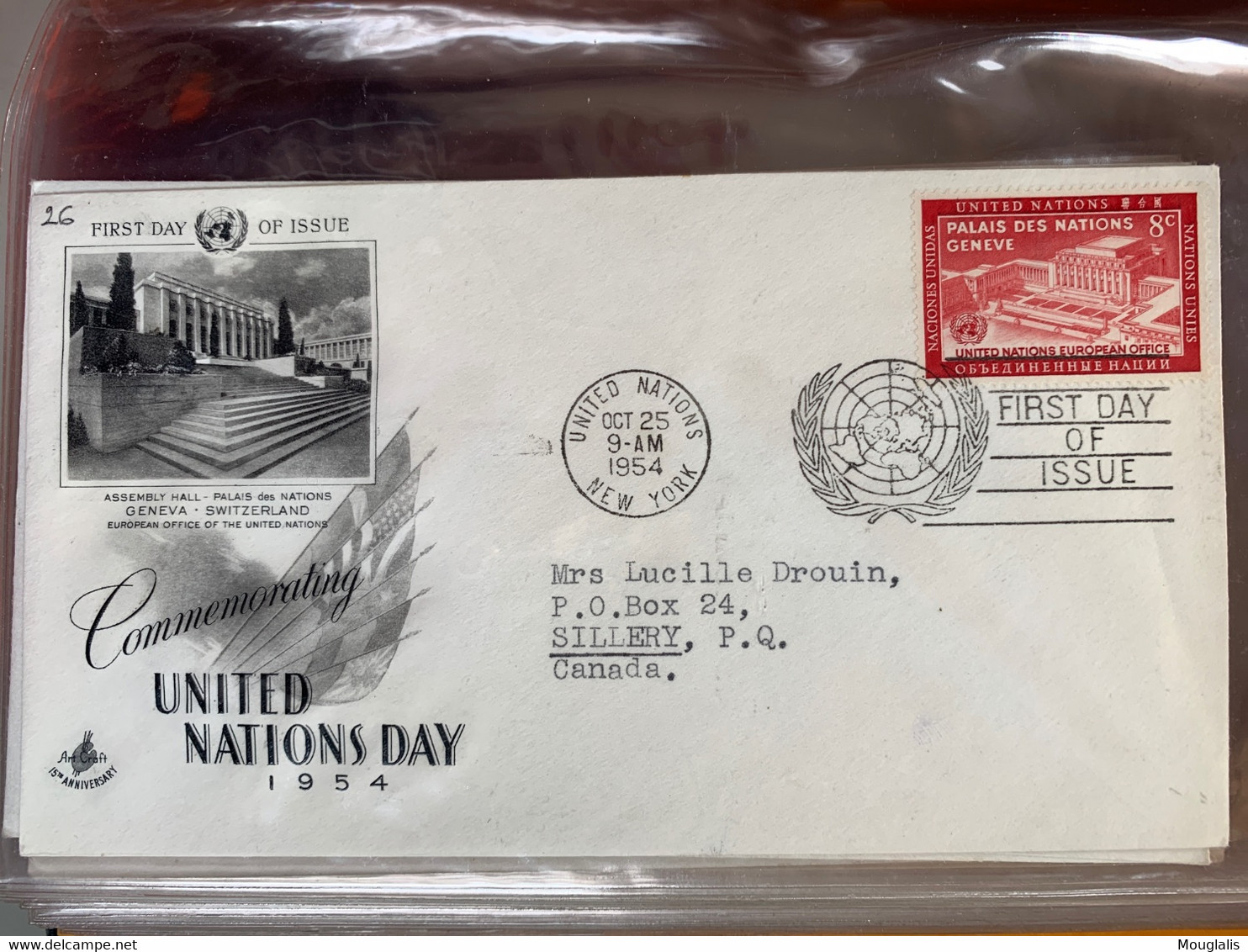 Rare ! ALBUM collection de 72 FDC NATIONS UNIES UNITED NATIONS années 1950 à 1960 New York enveloppe illustrée, à voir !