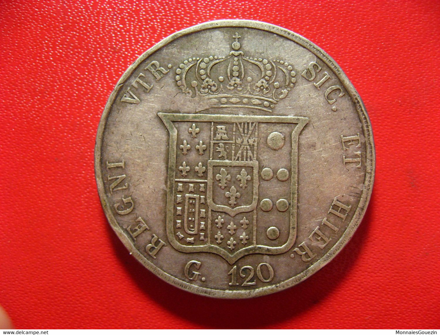 Italie - Naples Et Sicile - 120 Grana 1856 Ferdinand VII 6547 - Naples & Sicile