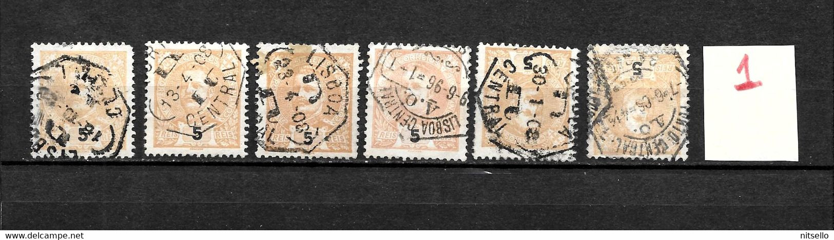 LOTE 1707  ////  PORTUGAL   YVERT Nº: 125 VARIEDAD DE COLOR Y MATASELLOS     ¡¡¡ LIQUIDATION !!! - Used Stamps