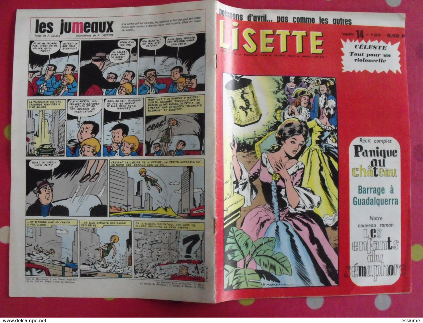 Lisette. 21 n° de 1965. lacroix lay tiky fusco francey marcello. à redécouvrir G.H.