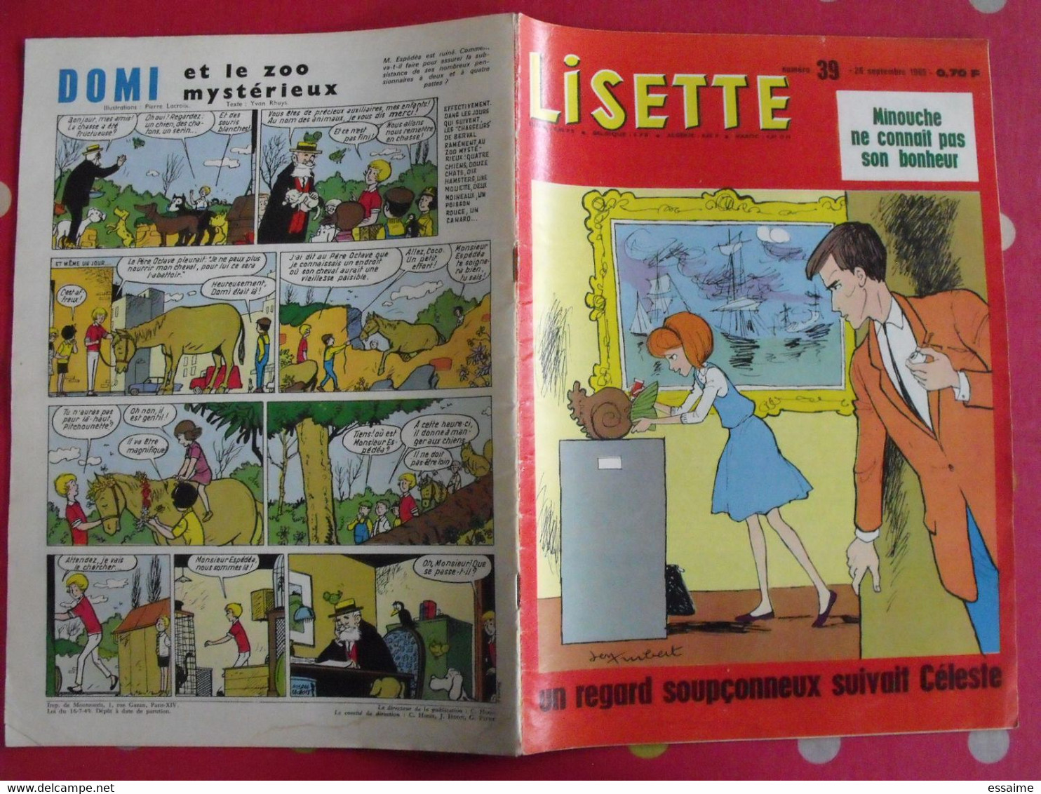 Lisette. 21 n° de 1965. lacroix lay tiky fusco francey marcello. à redécouvrir G.H.