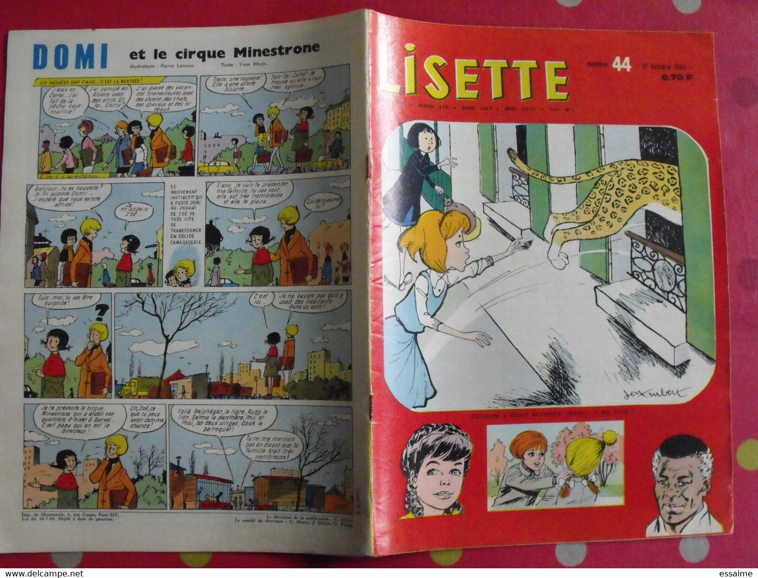 Lisette. 21 n° de 1965. lacroix lay tiky fusco francey marcello. à redécouvrir G.H.