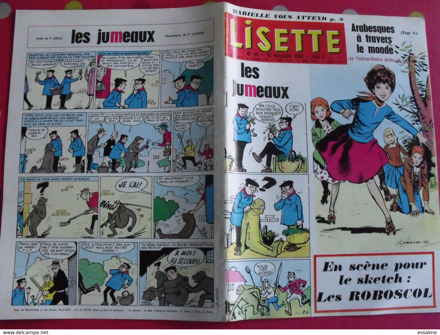 Lisette. 26 n° de 1962, 1963, 1964. lacroix lay tiky fusco francey marcello. à redécouvrir G.H.