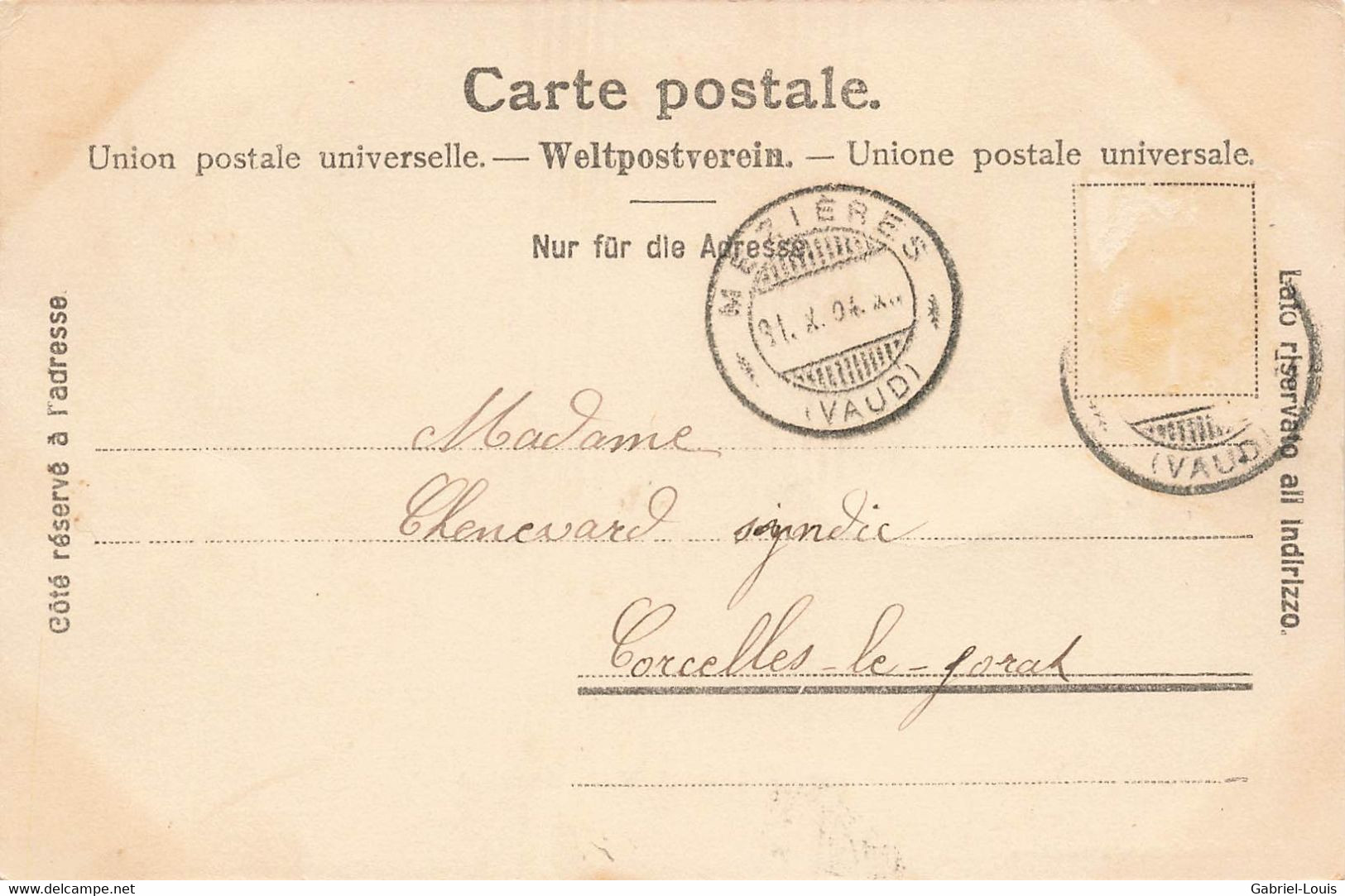 Mézières Vue Générale 1904 - Jorat-Mézières