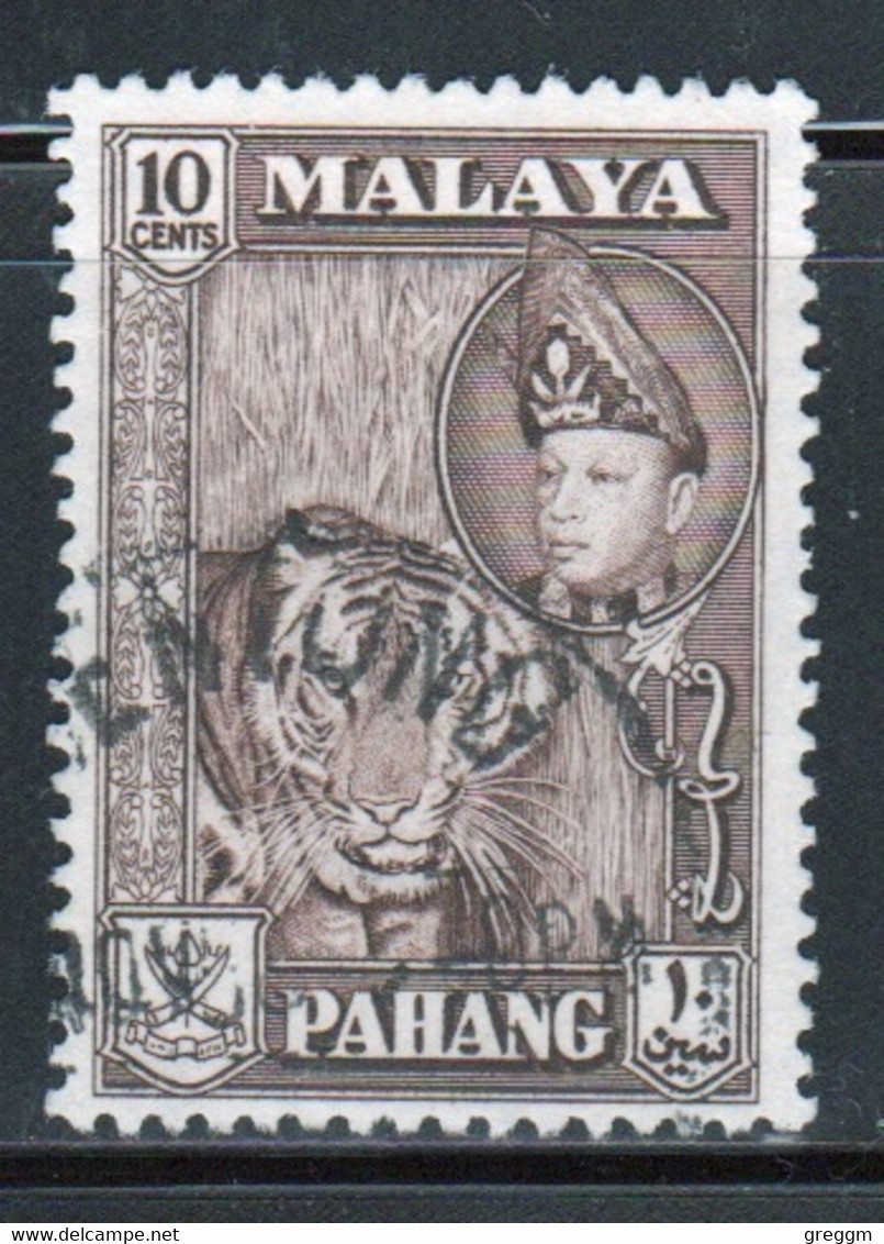 Malaysian State Pahang 1957 Single 10c Definitive Stamp In Fine Used Condition. - Pahang