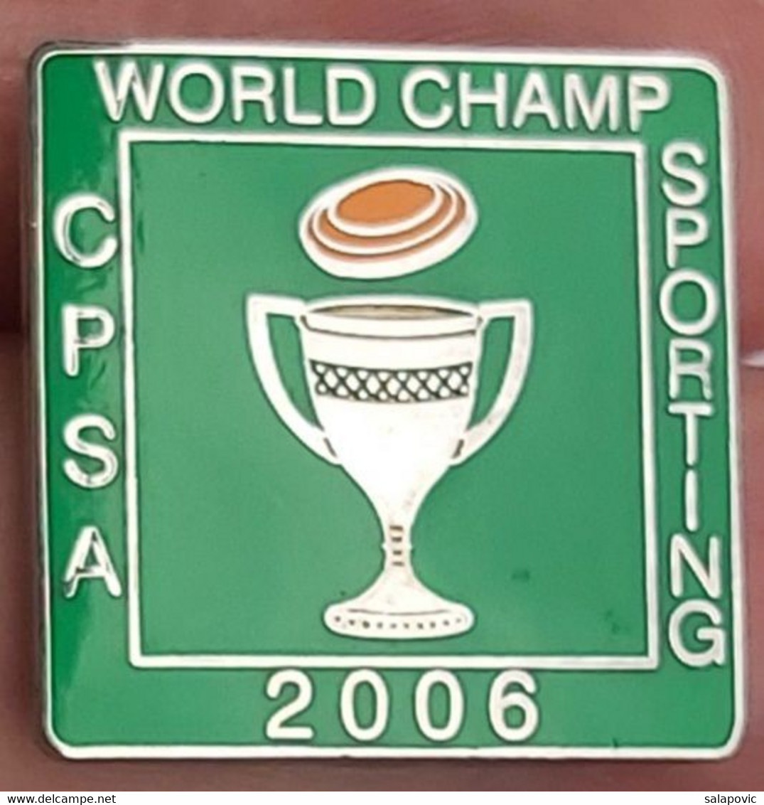 World Champ Sporting (CPSA) Clay Pigeon Shooting Association  2006 Archery Shooting PINS BADGES A5/4 - Bogenschiessen