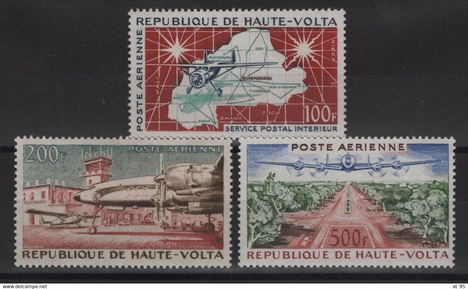 Haute Volta - PA N°1 à 3 - Aviation - Avions - Cote 24.45€ - ** Neuf Sans Charniere - Haute-Volta (1958-1984)