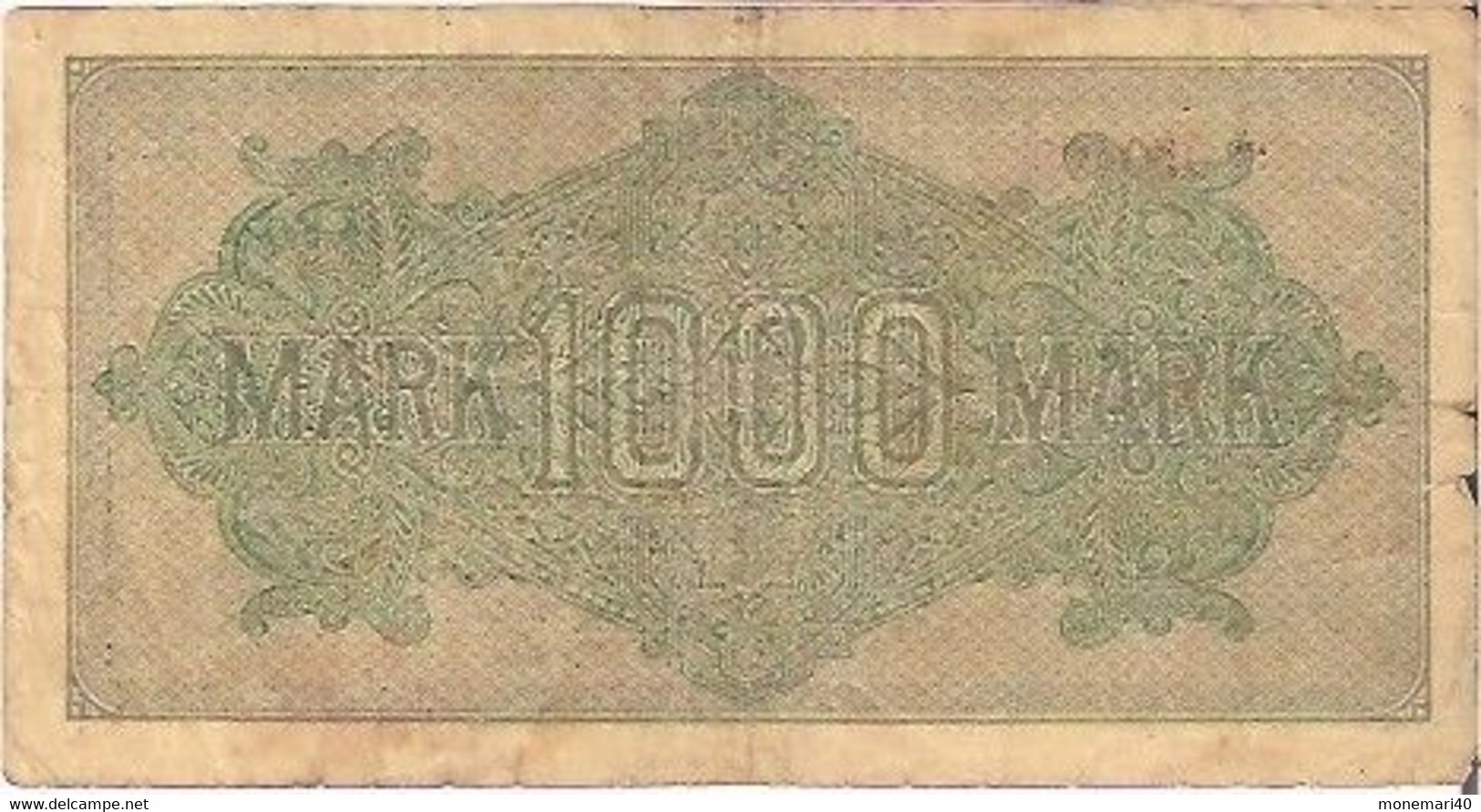 ALLEMAGNE 1000 MARK - H 059409 SB - REICHSBANKNOTE - 15 SEPTEMBRE 1922 - 1000 Mark