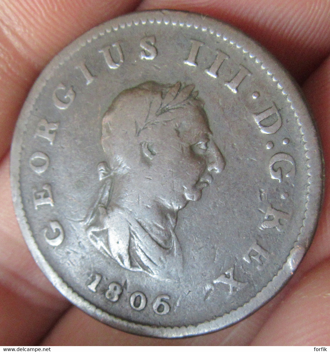 Grande-Bretagne / Great Britain - Monnaie 1/2 Penny George III / Britannia 1806 - TB+ / TTB - B. 1/2 Penny