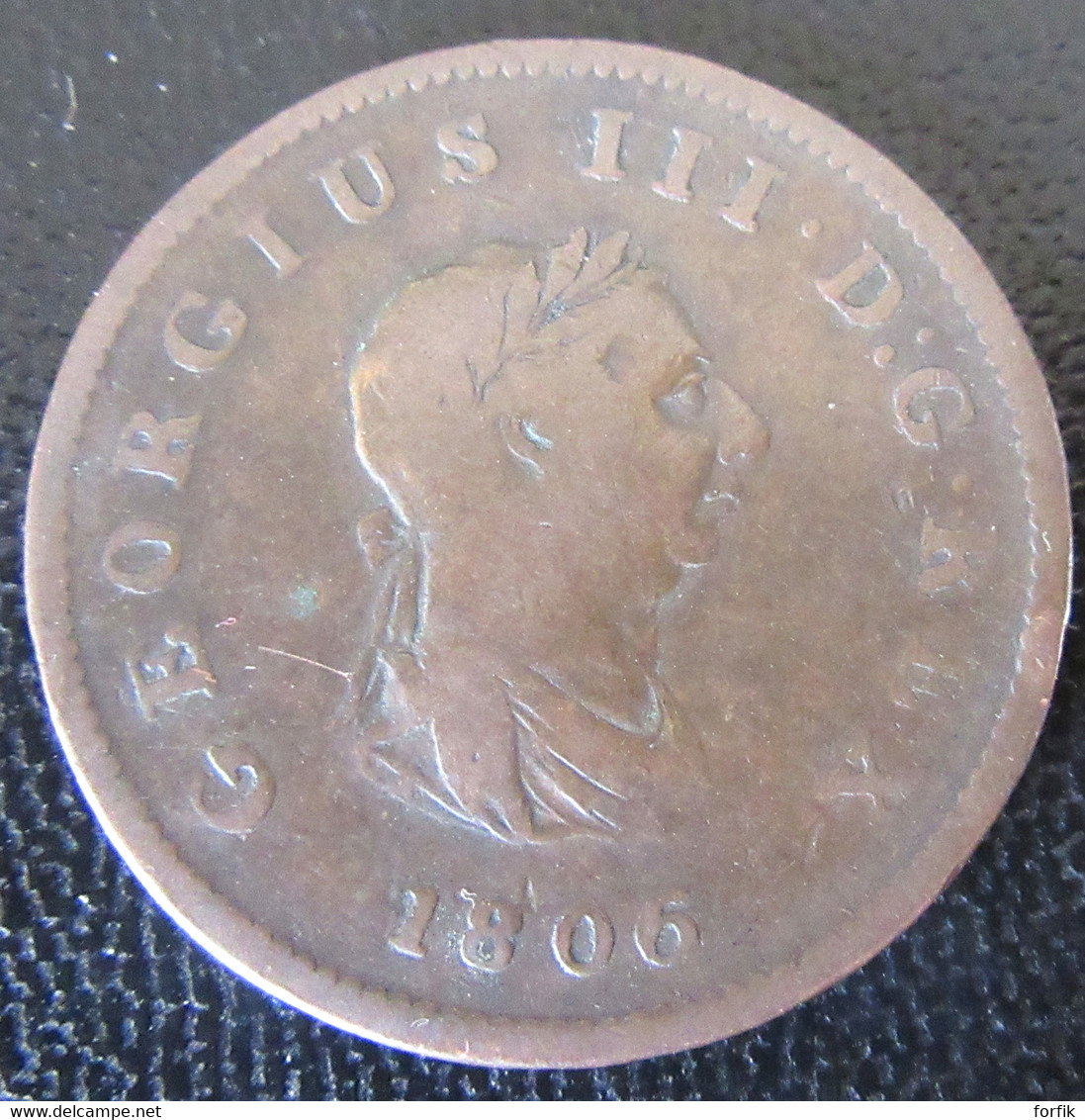 Grande-Bretagne / Great Britain - Monnaie 1/2 Penny George III / Britannia 1806 - TB+ / TTB - B. 1/2 Penny