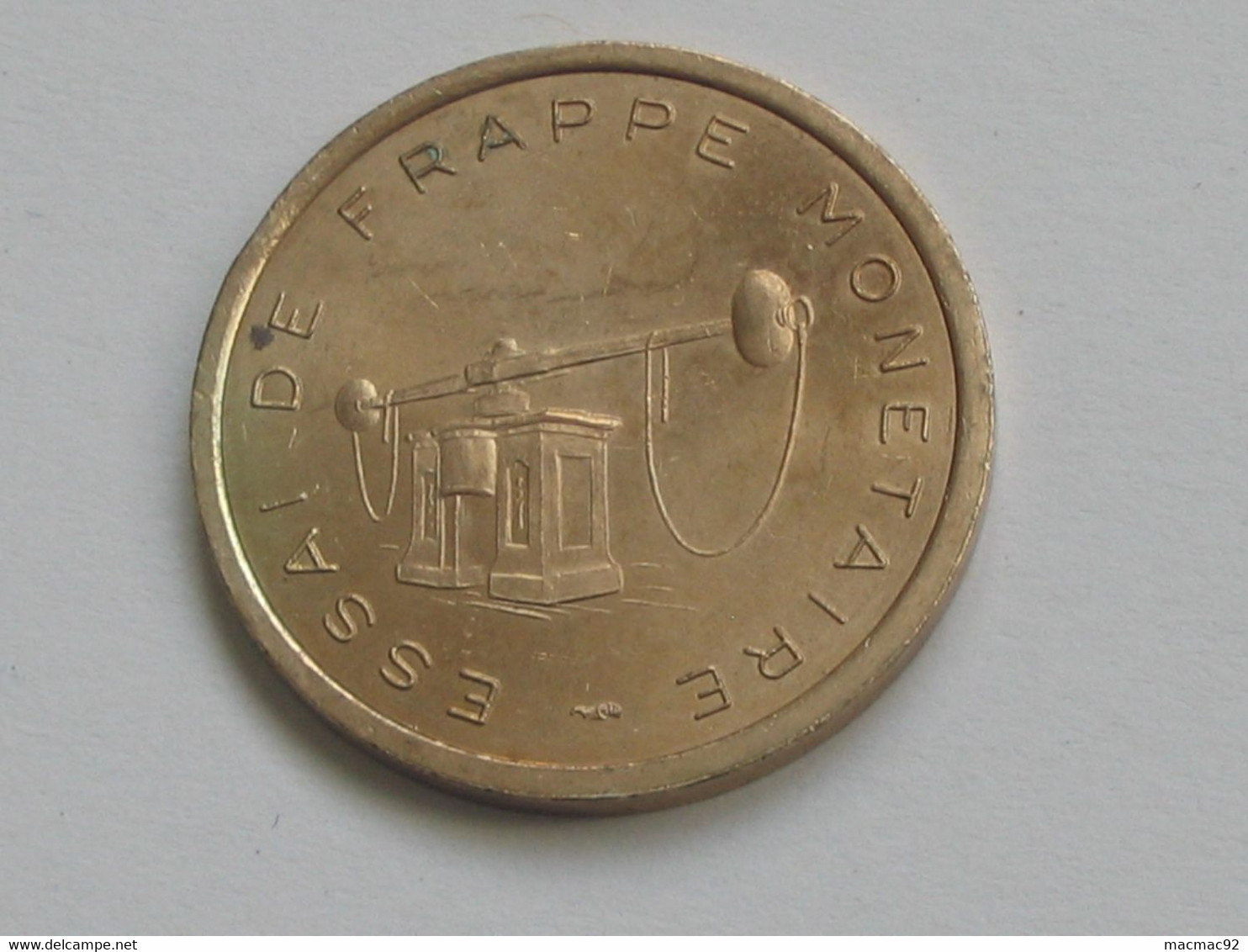 Rare Essai De Frappe Monétaire - Monnaie De Paris - Etablissement De Pessac -26 Mm - 6.98 G  **** EN ACHAT IMMEDIAT **** - Probedrucke