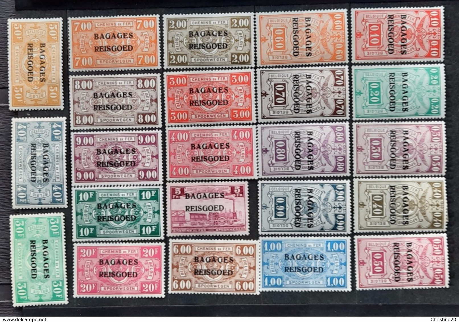 Belgique 1936 N°1/23 *TB Cote 1000€ - Bagages [BA]