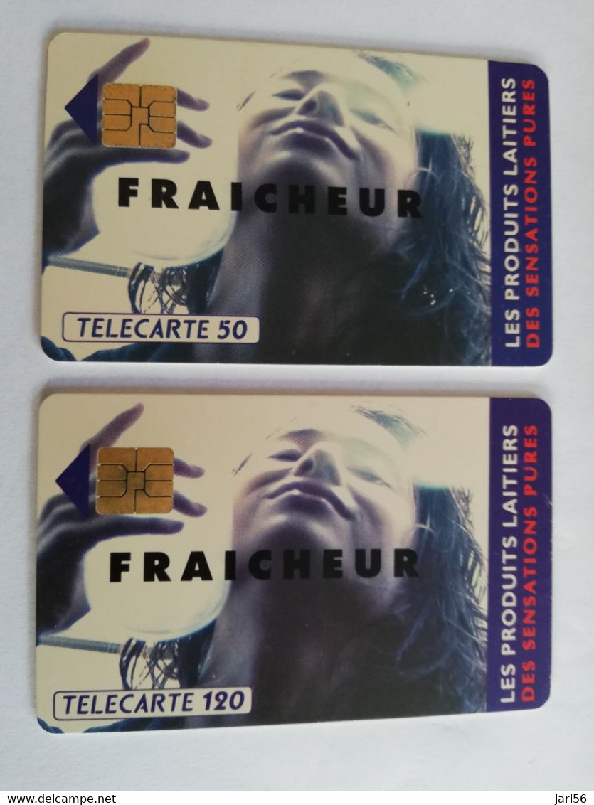 FRANCE/FRANKRIJK  SET 2X CHIPCARD  50 UNITS + 120 UNITS FRAICHEUR       WITH CHIP     ** 9487** - Nachladekarten (Handy/SIM)