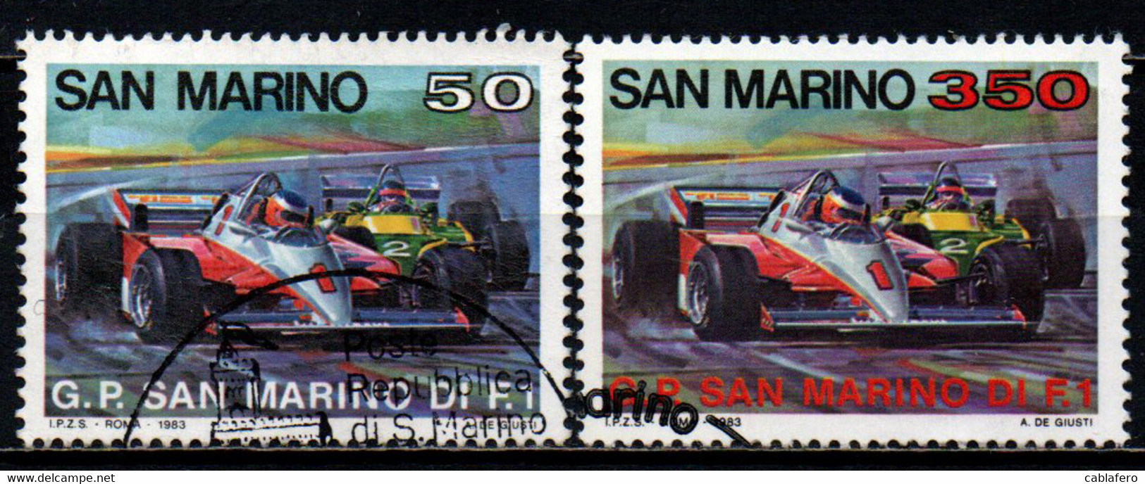 SAN MARINO - 1983 - GRAN PREMIO DI SAN MARINO DI FORMULA 1 - USATI - Gebruikt