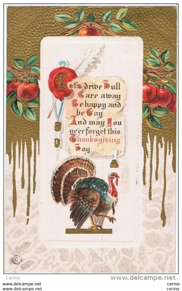 U.S.A.:  THANKSGIVING  -  RILIEF  -  TO  MARYLAND  -  FP - Thanksgiving