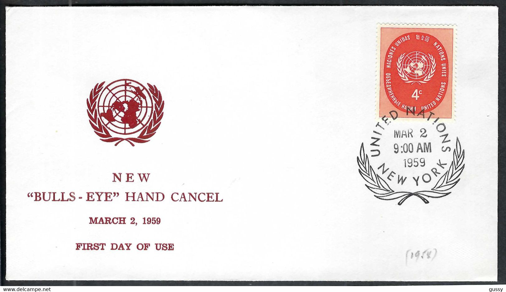 NATIONS-UNIES NEW-YORK 1959:  LSC - Covers & Documents