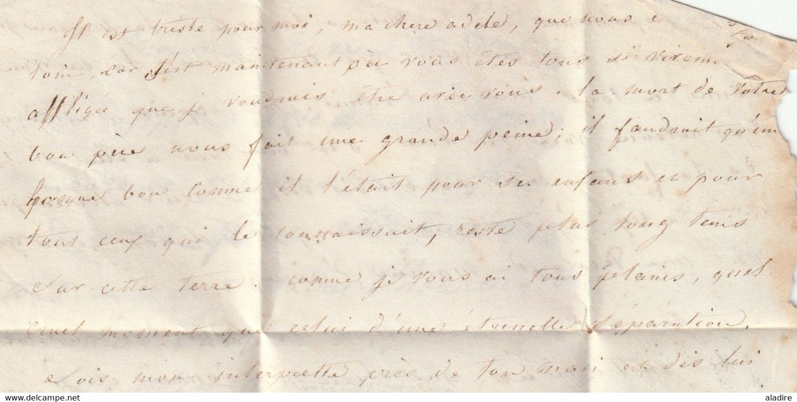 1845 - Lettre Pliée Avec Correspondance De 2 Pages De MEAUX Vers SENLIS  - Taxe 2 - 1801-1848: Precursors XIX