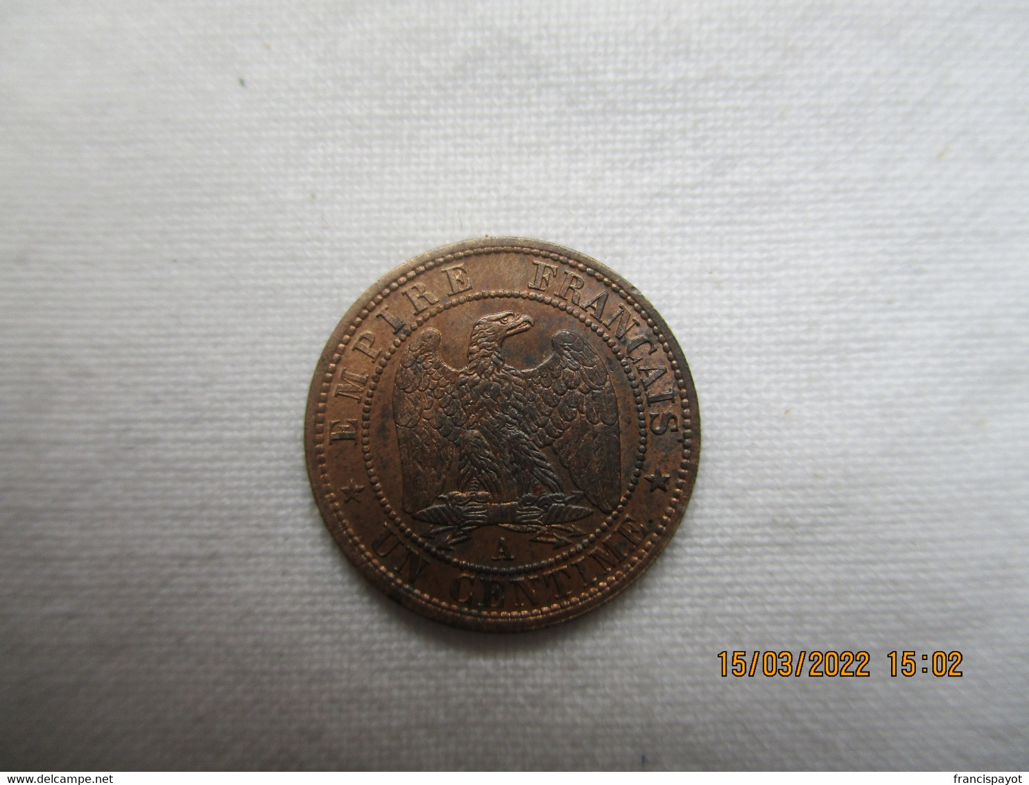 France 1 Centime 1862 A - 1 Centime