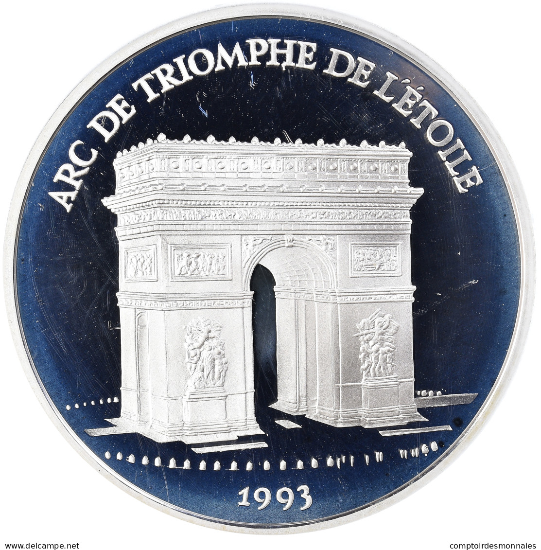 Monnaie, France, Monnaie De Paris, Arc De Triomphe, 100 Francs-15 Ecus, 1993 - Proeven