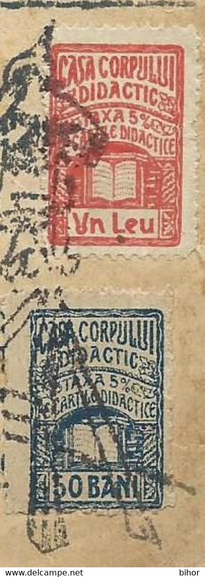 Cluj-Napoca (Romania) - Carte Mobilă / Vallaskonyv / Timbre Taxa Casa Corpului Didactic / Revenue Stamps (fragment) - Sonstige & Ohne Zuordnung